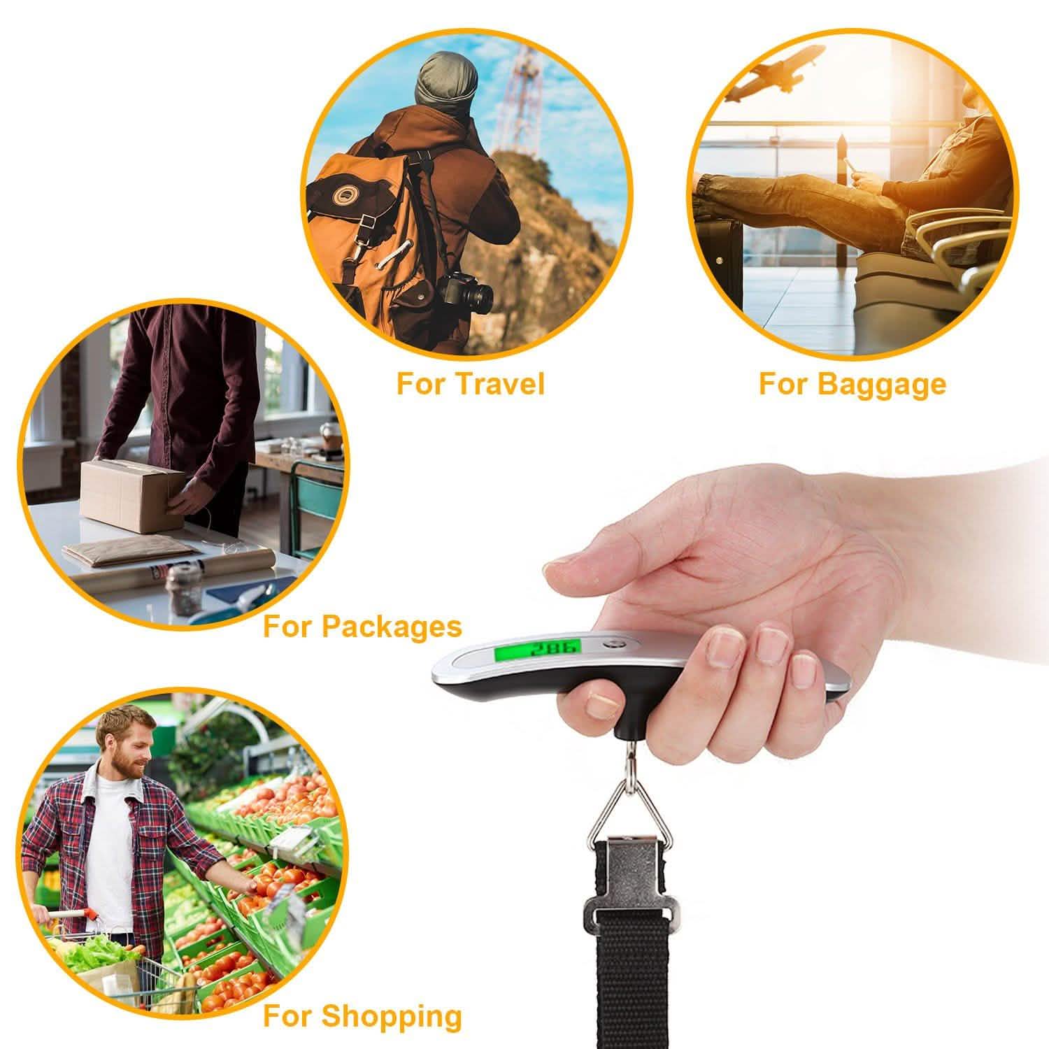 Portable Digital Luggage Scale by DailySale