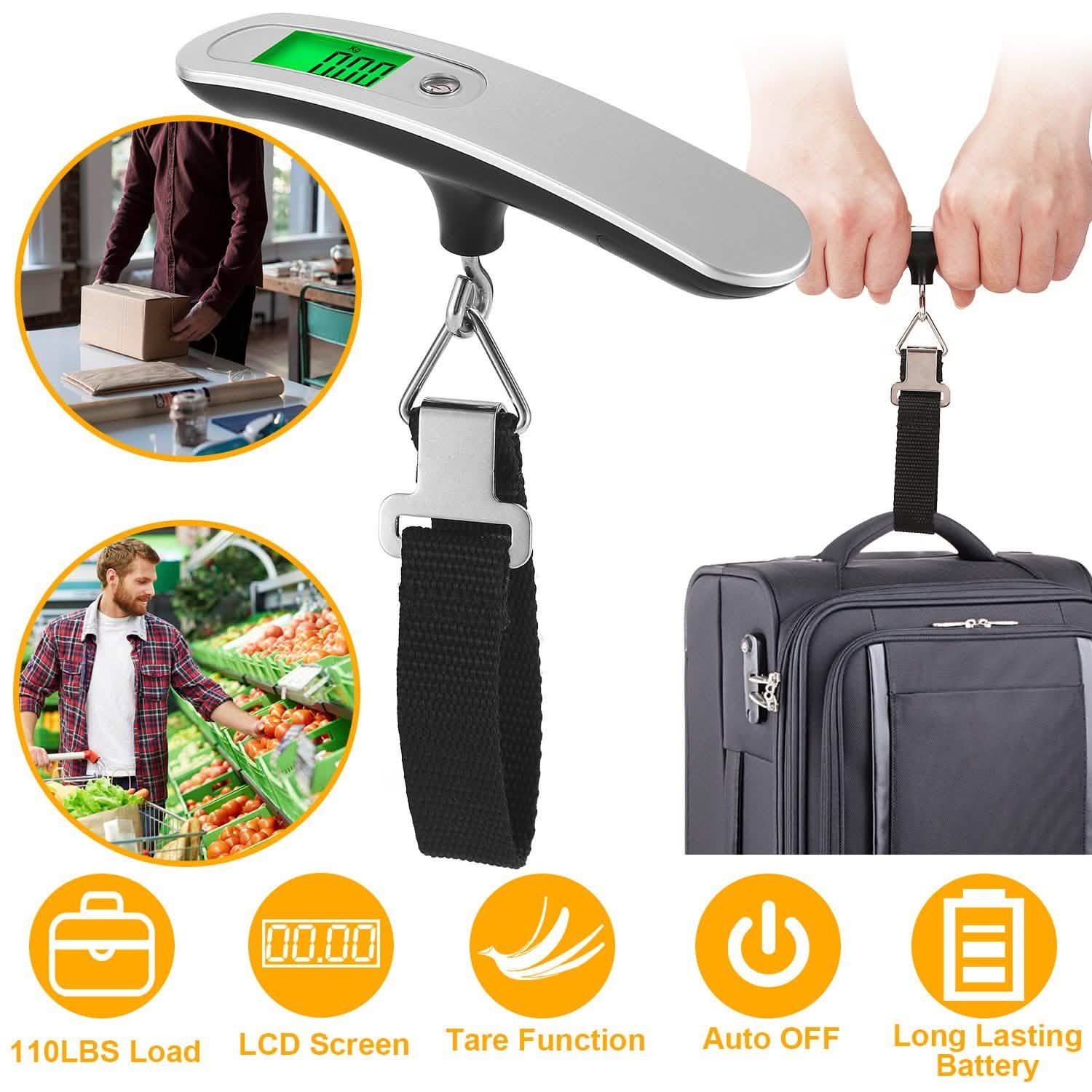 Portable Digital Luggage Scale by DailySale