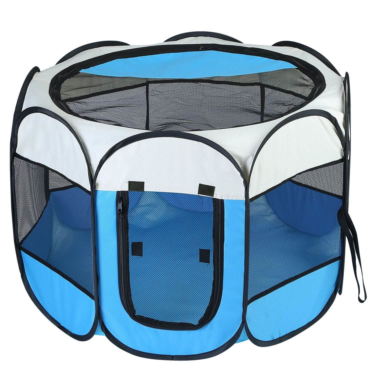 Portable Foldable Pet Playpen For Dogs Cats Other Pets by DailySale