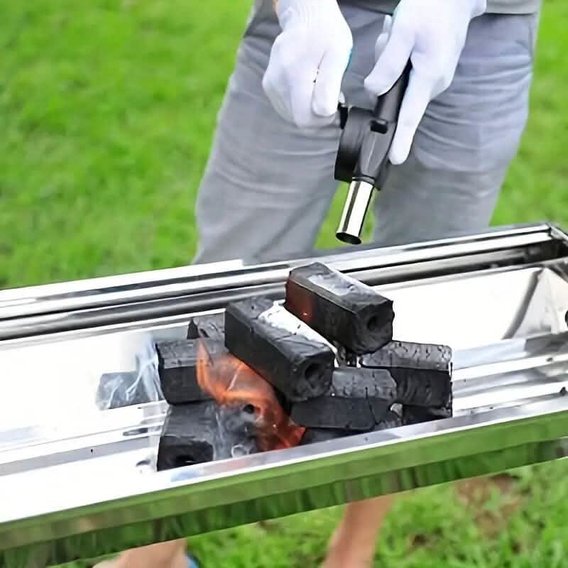 Portable Hand-Operated Blower for BBQ, Camping, and Fire Making by DailySale