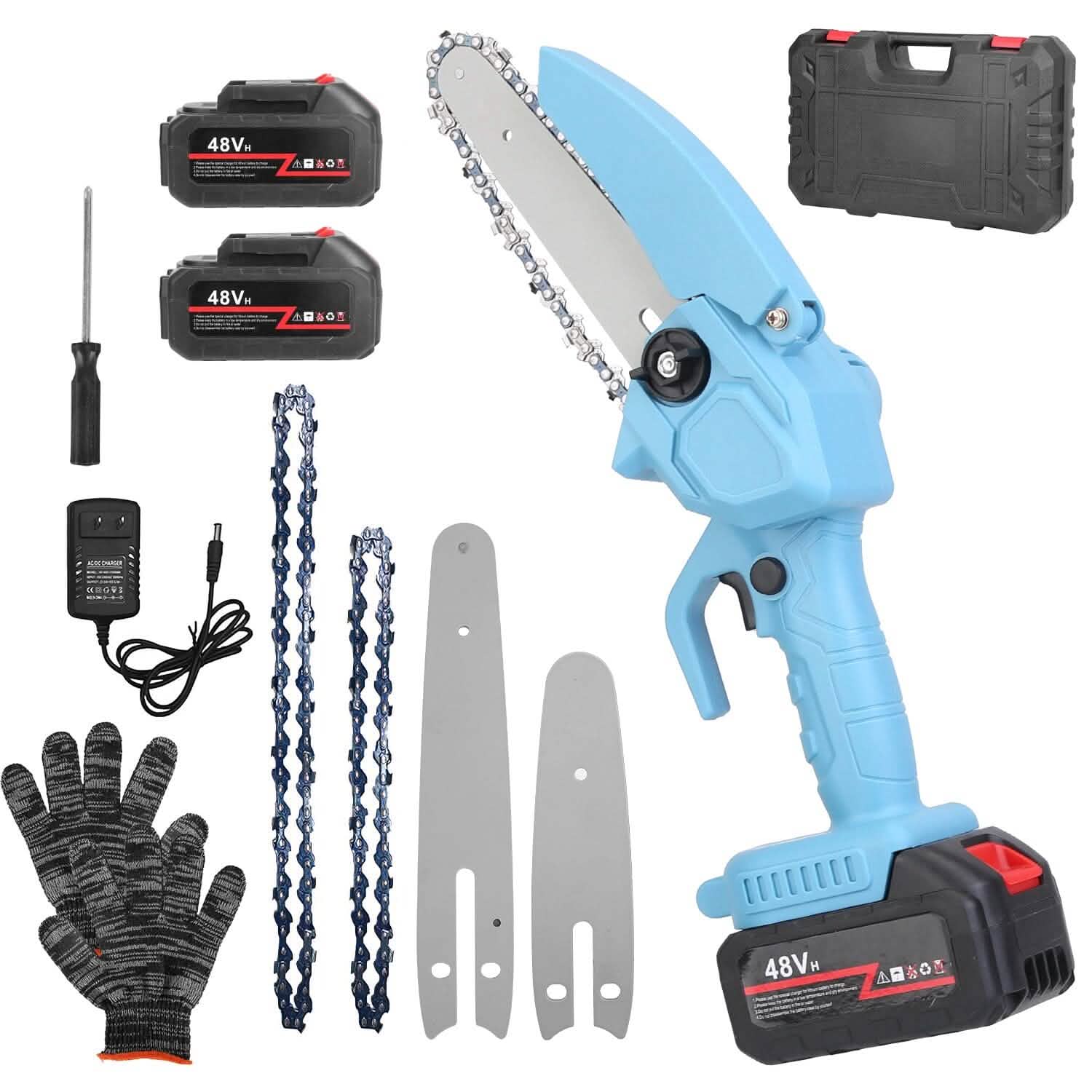 Portable Handheld Cordless Small Chain Saw Battery Powered by DailySale