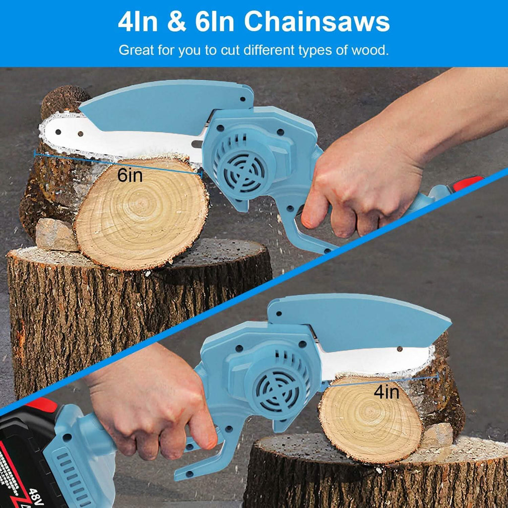 Portable Handheld Cordless Small Chain Saw Battery Powered by DailySale