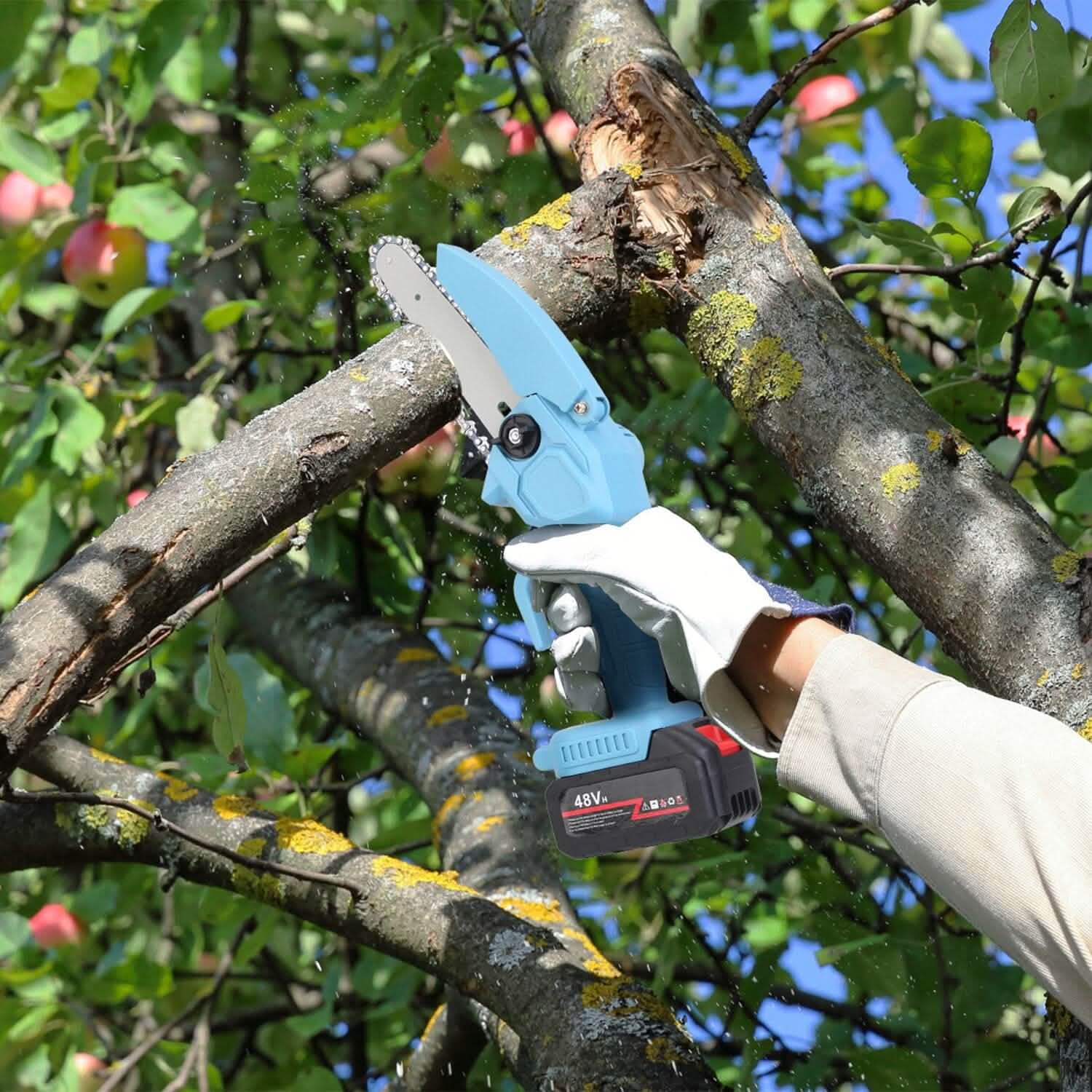 Portable Handheld Cordless Small Chain Saw Battery Powered by DailySale
