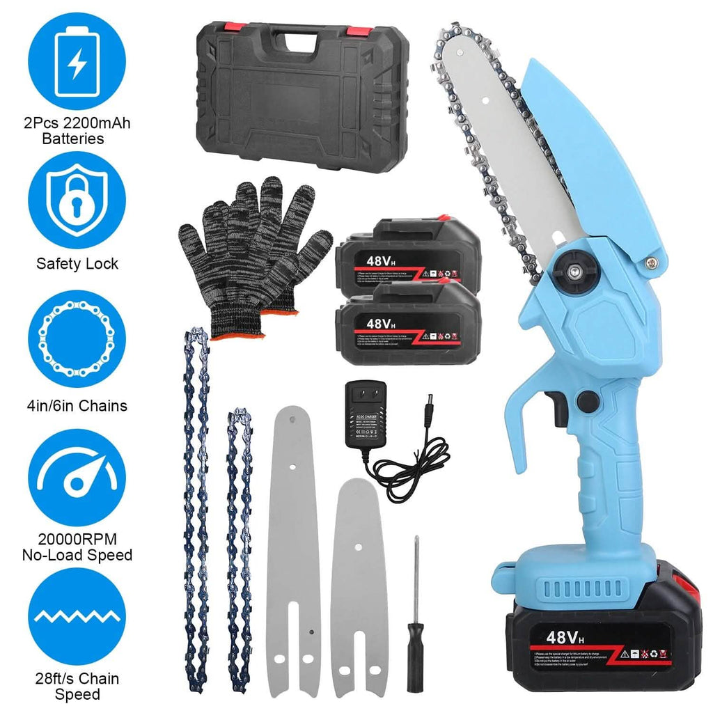 Portable Handheld Cordless Small Chain Saw Battery Powered by DailySale