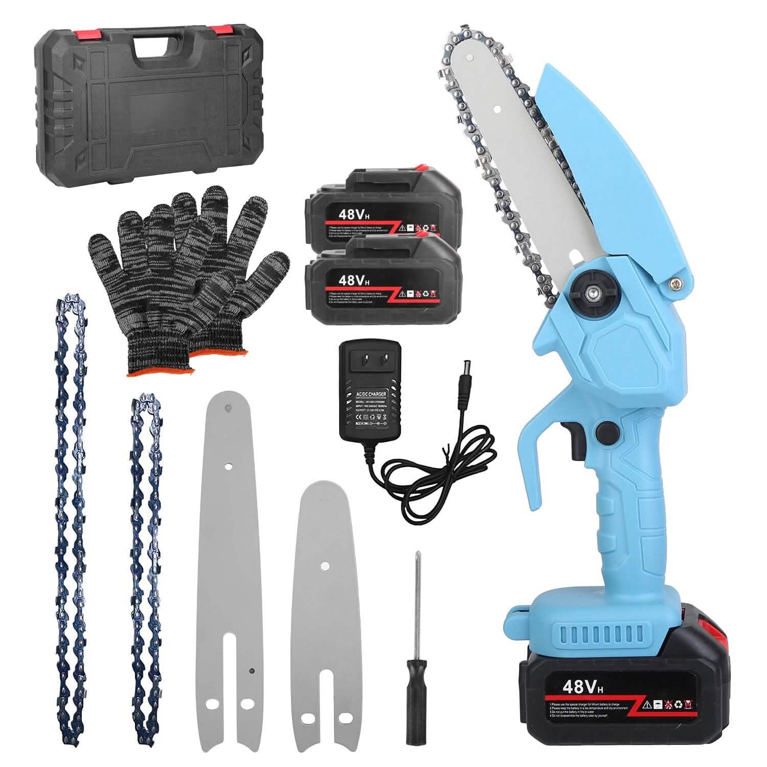 Portable Handheld Cordless Small Chain Saw Battery Powered by DailySale