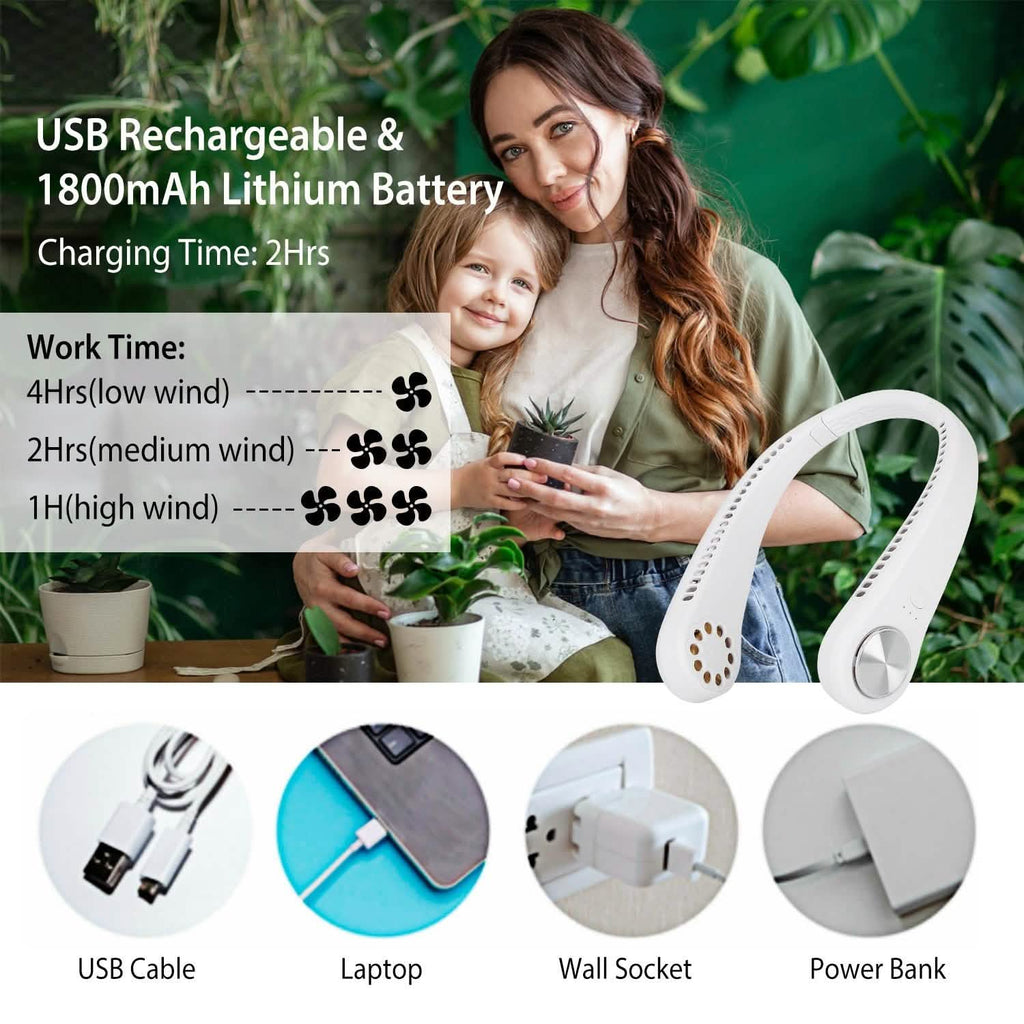 Portable Hanging Neck Personal Mini Fan by DailySale