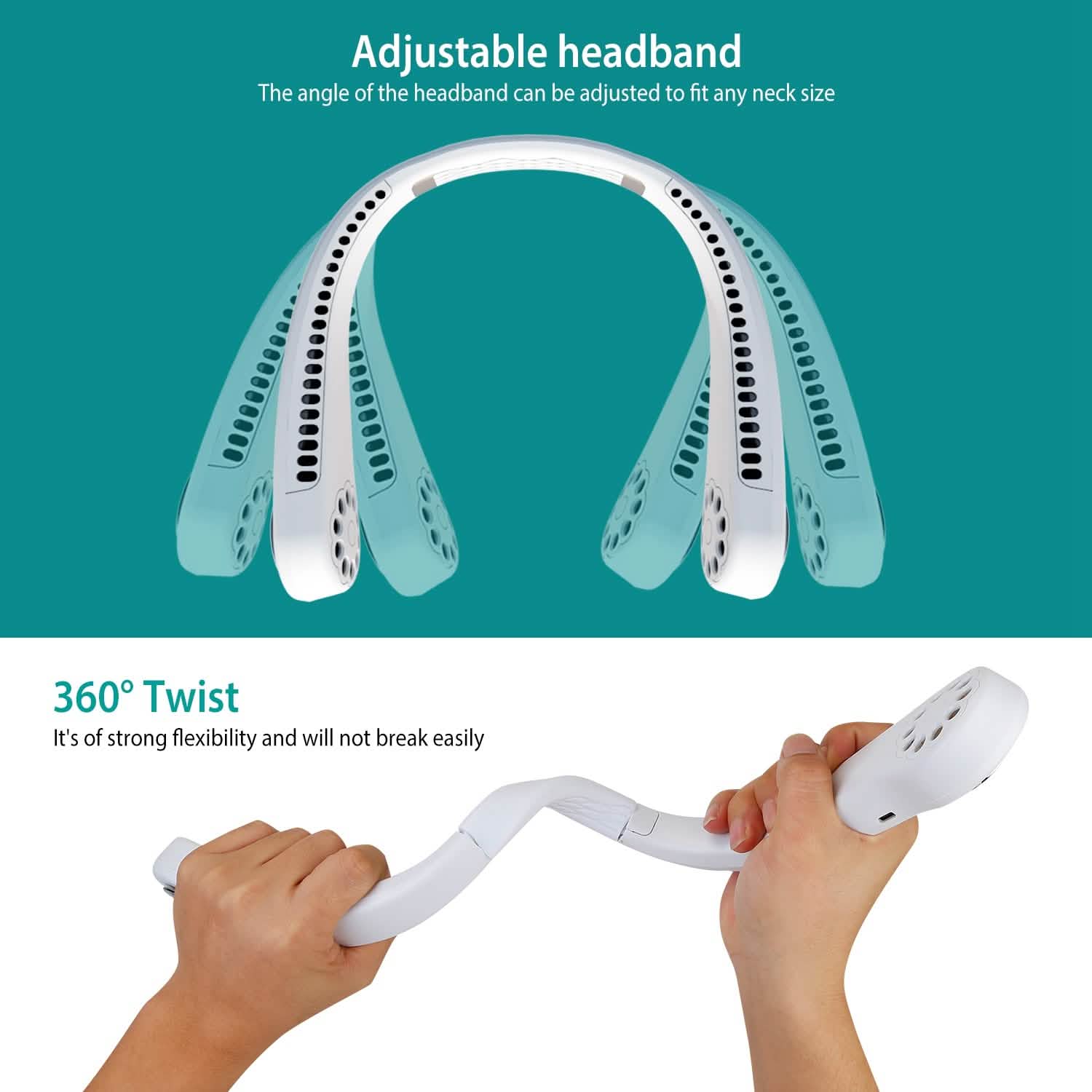 Portable Hanging Neck Personal Mini Fan by DailySale