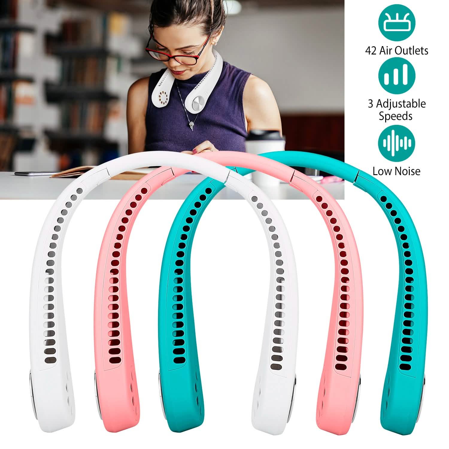 Portable Hanging Neck Personal Mini Fan by DailySale