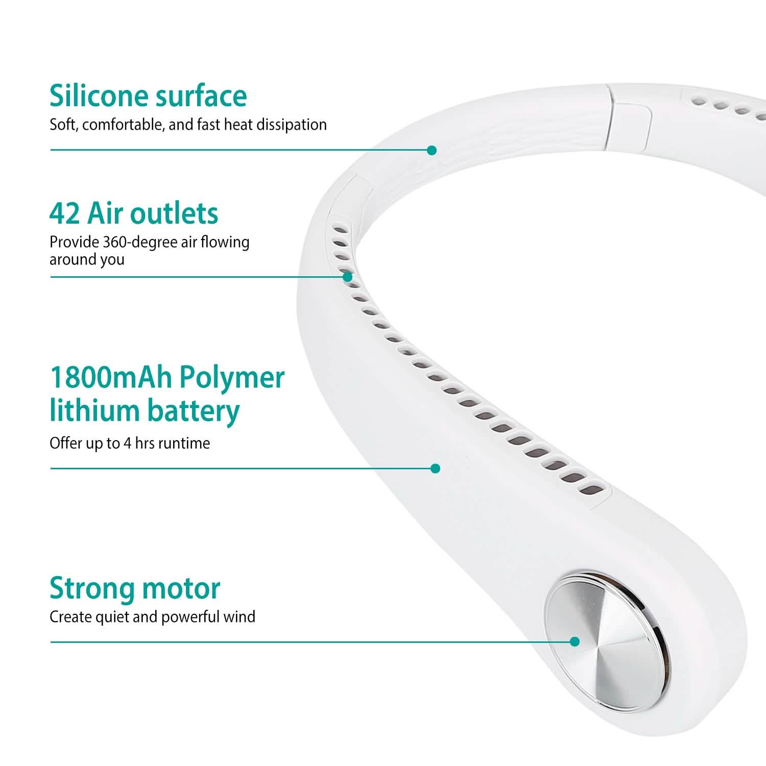 Portable Hanging Neck Personal Mini Fan by DailySale