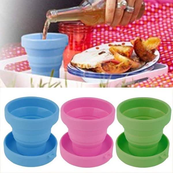 Portable Silicone Telescopic Drinking Collapsible Folding Cup by DailySale