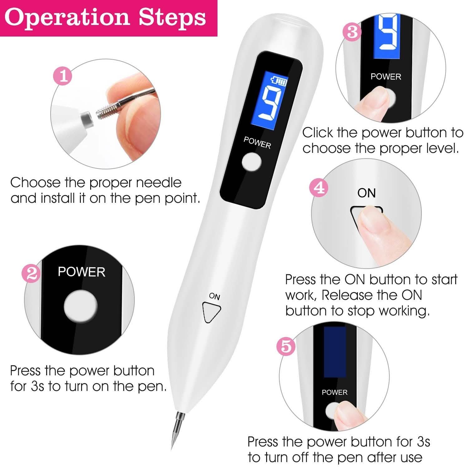 Portable Skin Tag Repair Kit with 6 Replaceable Needles by DailySale