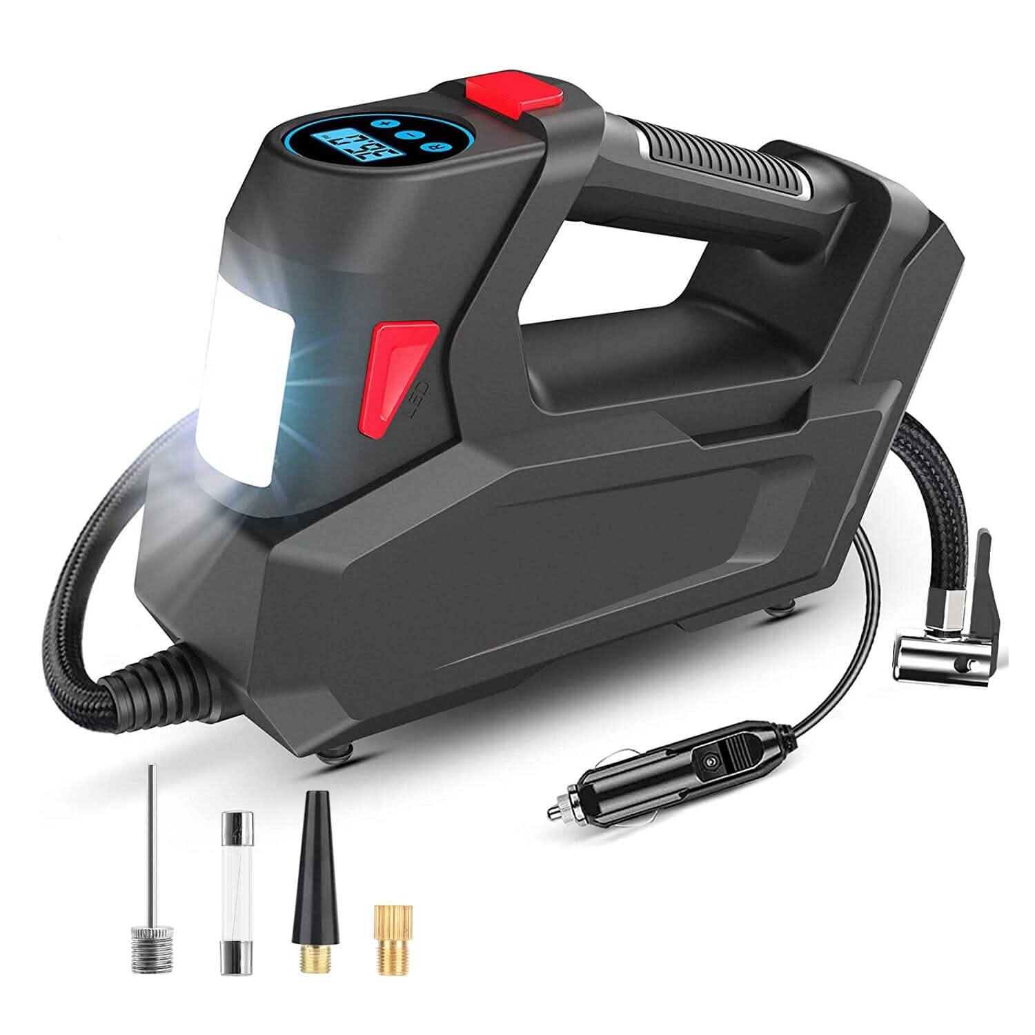 Portable Tire Inflator 120 PSI Maximum 90W Powered Tire Pump with Digital Display LED by DailySale