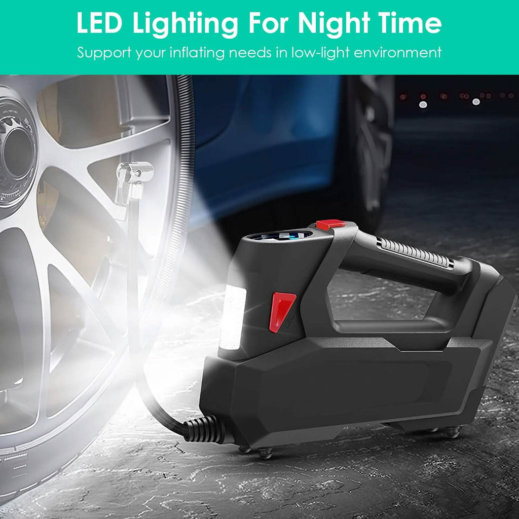 Portable Tire Inflator 120 PSI Maximum 90W Powered Tire Pump with Digital Display LED by DailySale