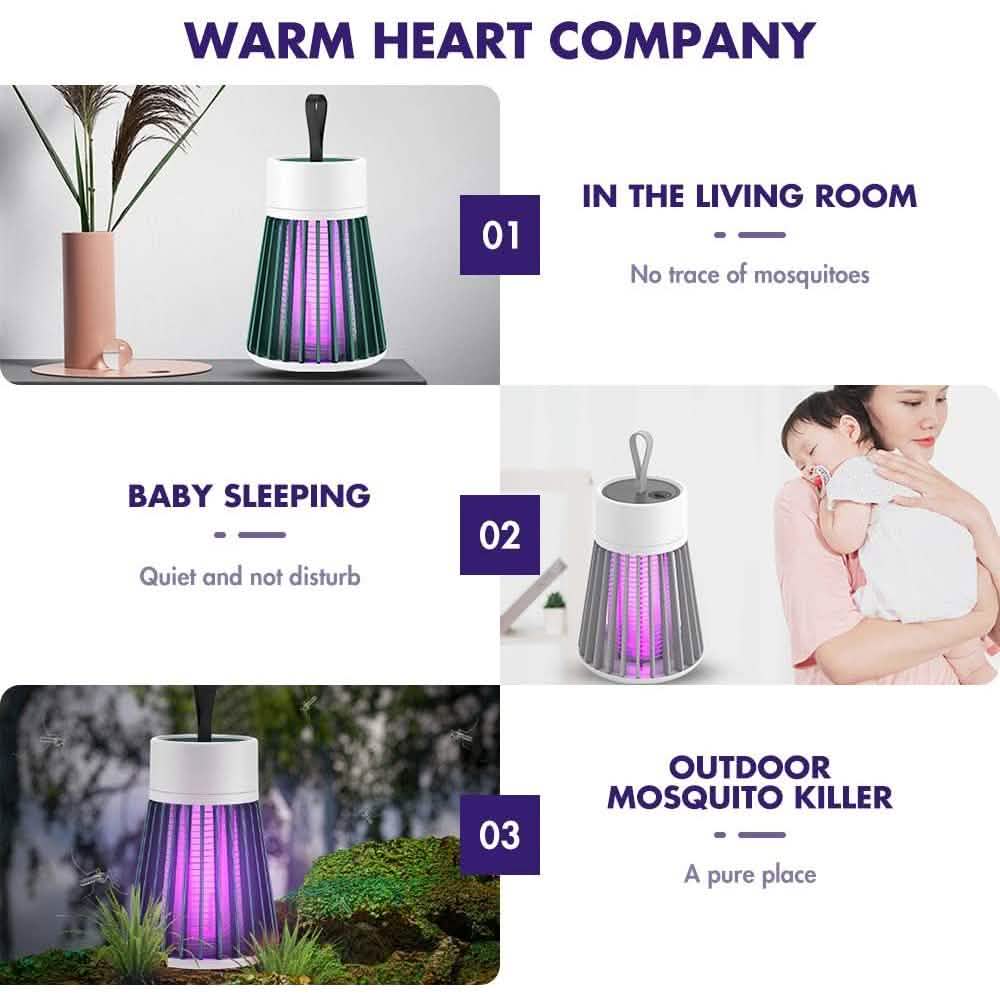 Portable USB Electric Mosquito Killing LED Lamp by DailySale