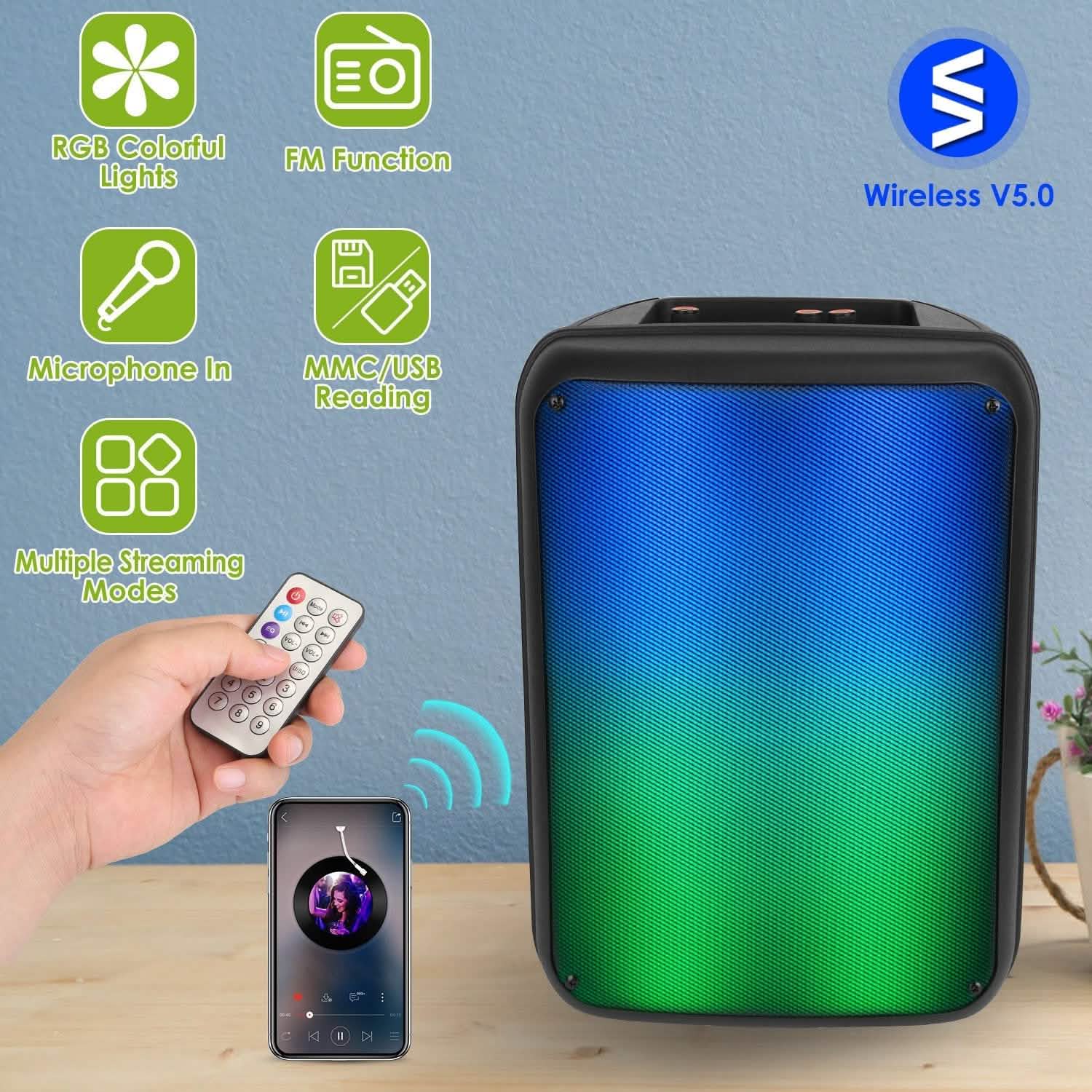 Portable Wireless Party Speaker by DailySale
