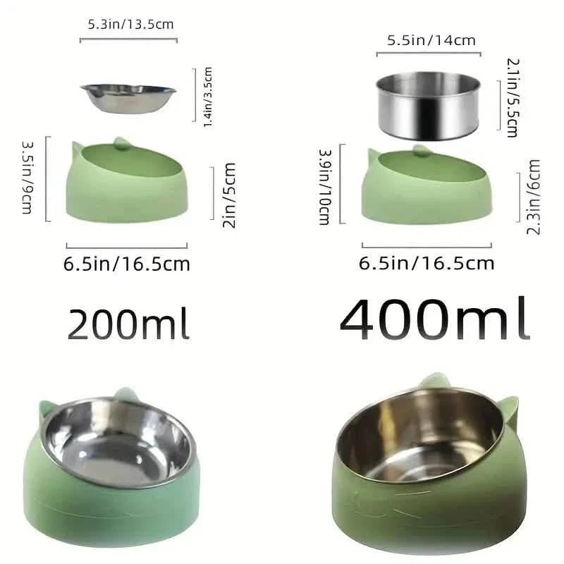 Premium Stainless Steel Cat & Dog Bowls - Non Slip Base for Food & Water by DailySale