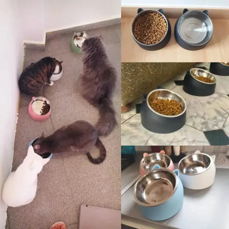 Premium Stainless Steel Cat & Dog Bowls - Non Slip Base for Food & Water by DailySale