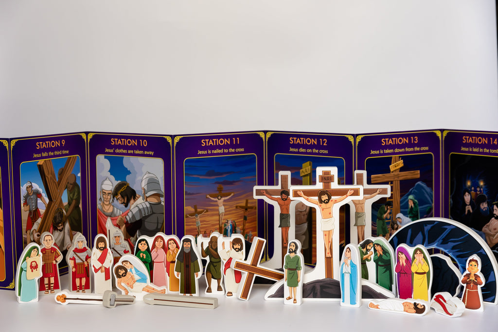 Stations of the Cross Pray & Play Set - By Saintly Heart & Brother Francis by Saintly Heart