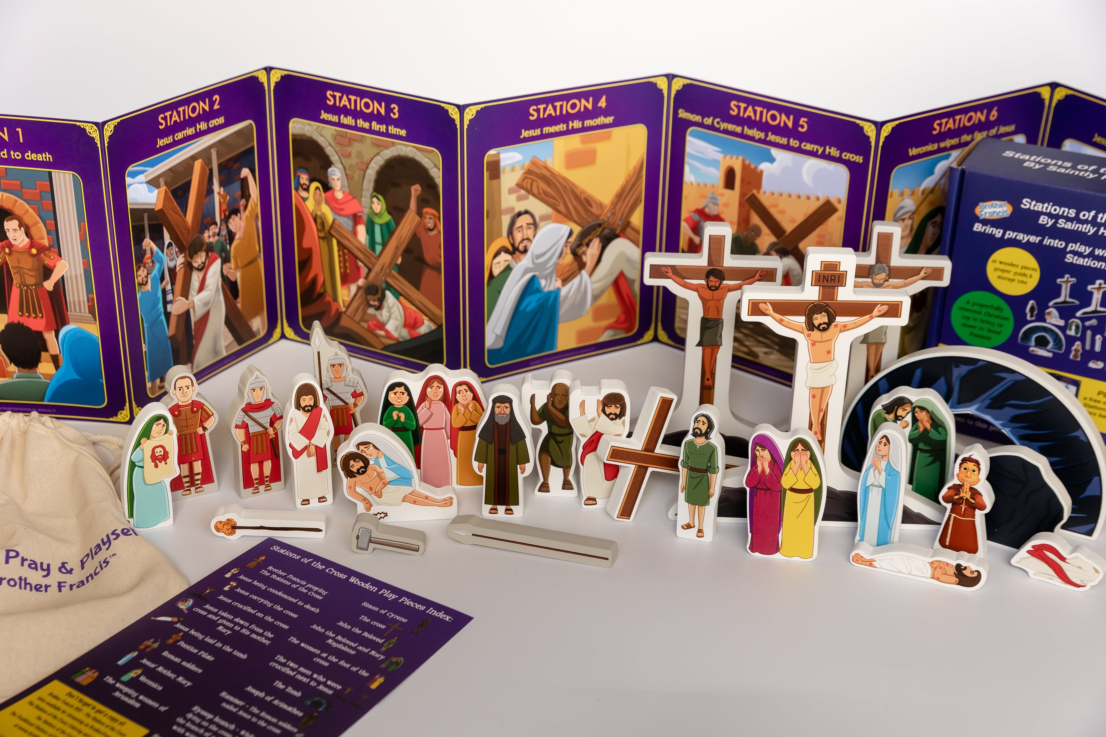 Stations of the Cross Pray & Play Set - By Saintly Heart & Brother Francis by Saintly Heart