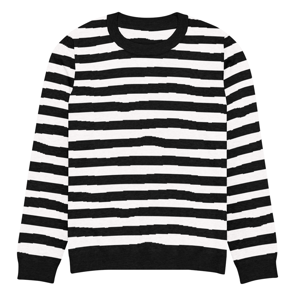 Pugsley Print Knit Crewneck Sweater by Goth Cloth Co.