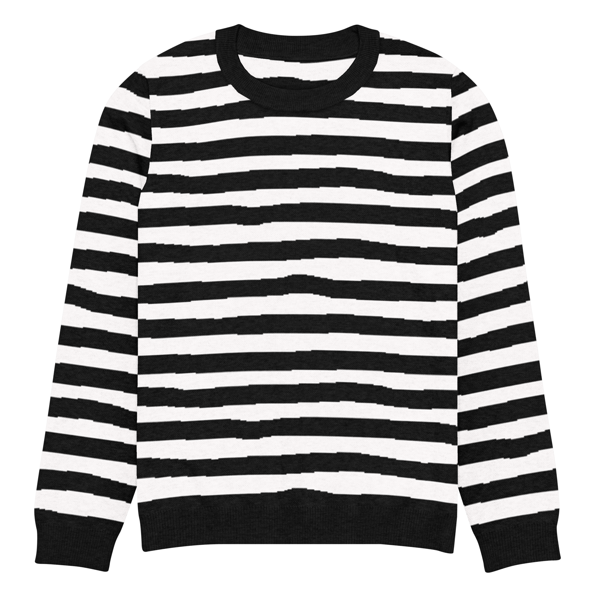 Pugsley Print Knit Crewneck Sweater by Goth Cloth Co.