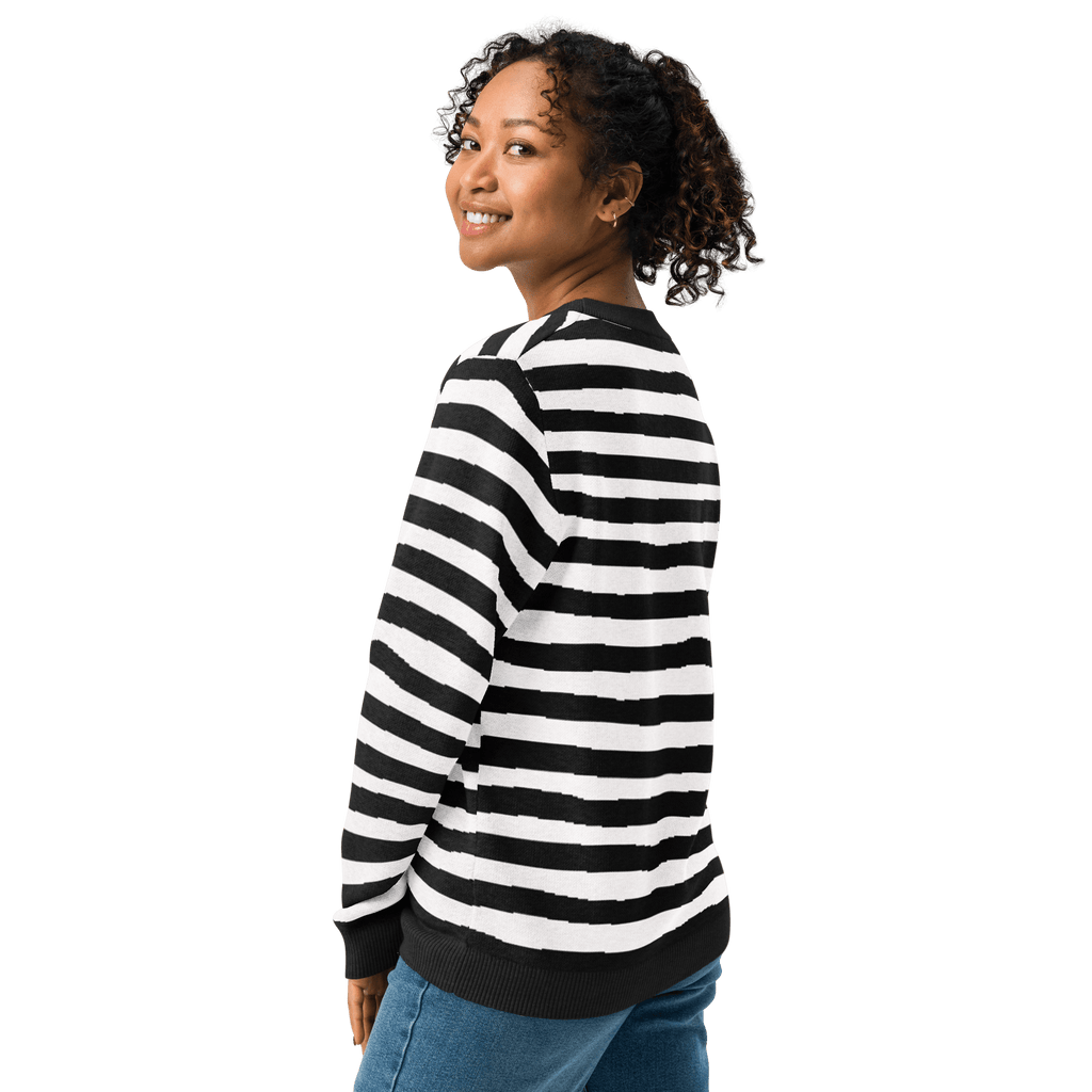 Pugsley Print Knit Crewneck Sweater by Goth Cloth Co.