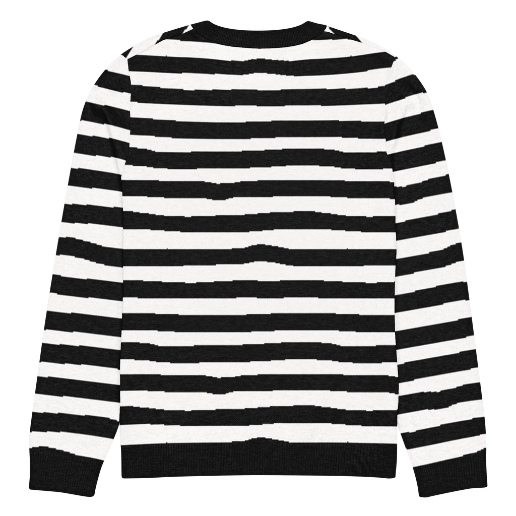 Pugsley Print Knit Crewneck Sweater by Goth Cloth Co.