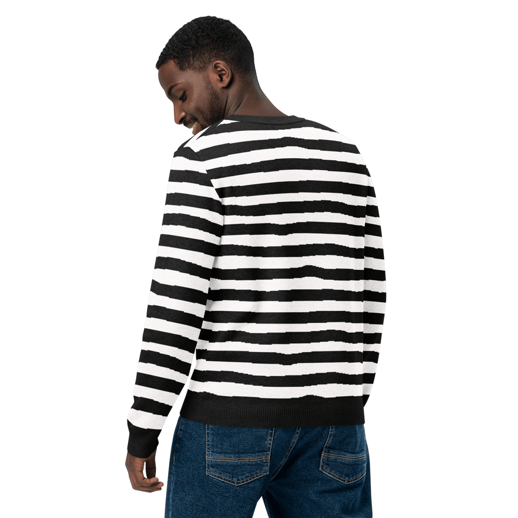 Pugsley Print Knit Crewneck Sweater by Goth Cloth Co.