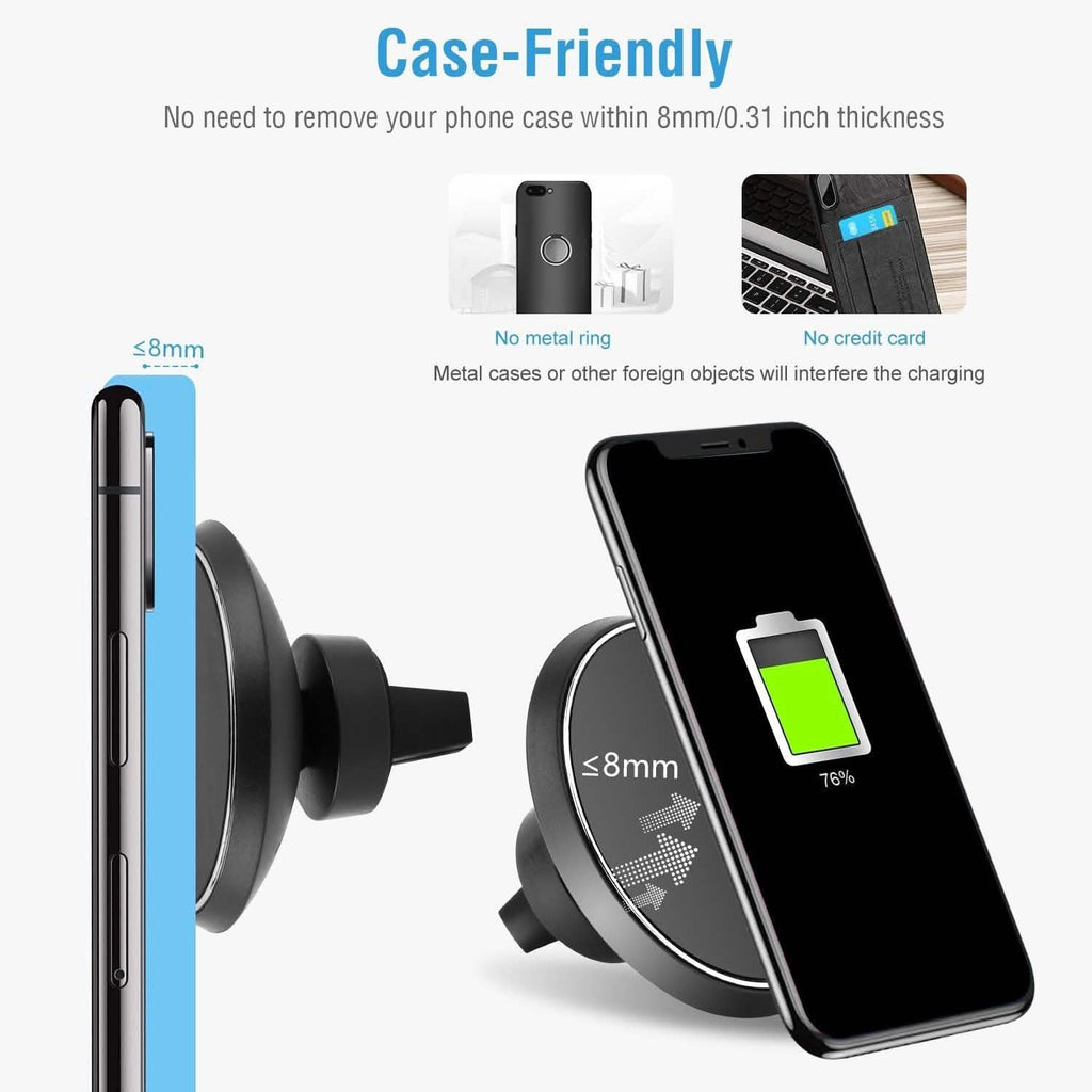 Qi Wireless Magnetic Car Charger by DailySale