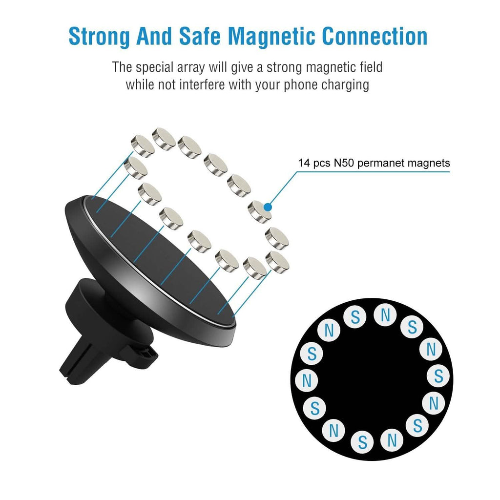 Qi Wireless Magnetic Car Charger by DailySale