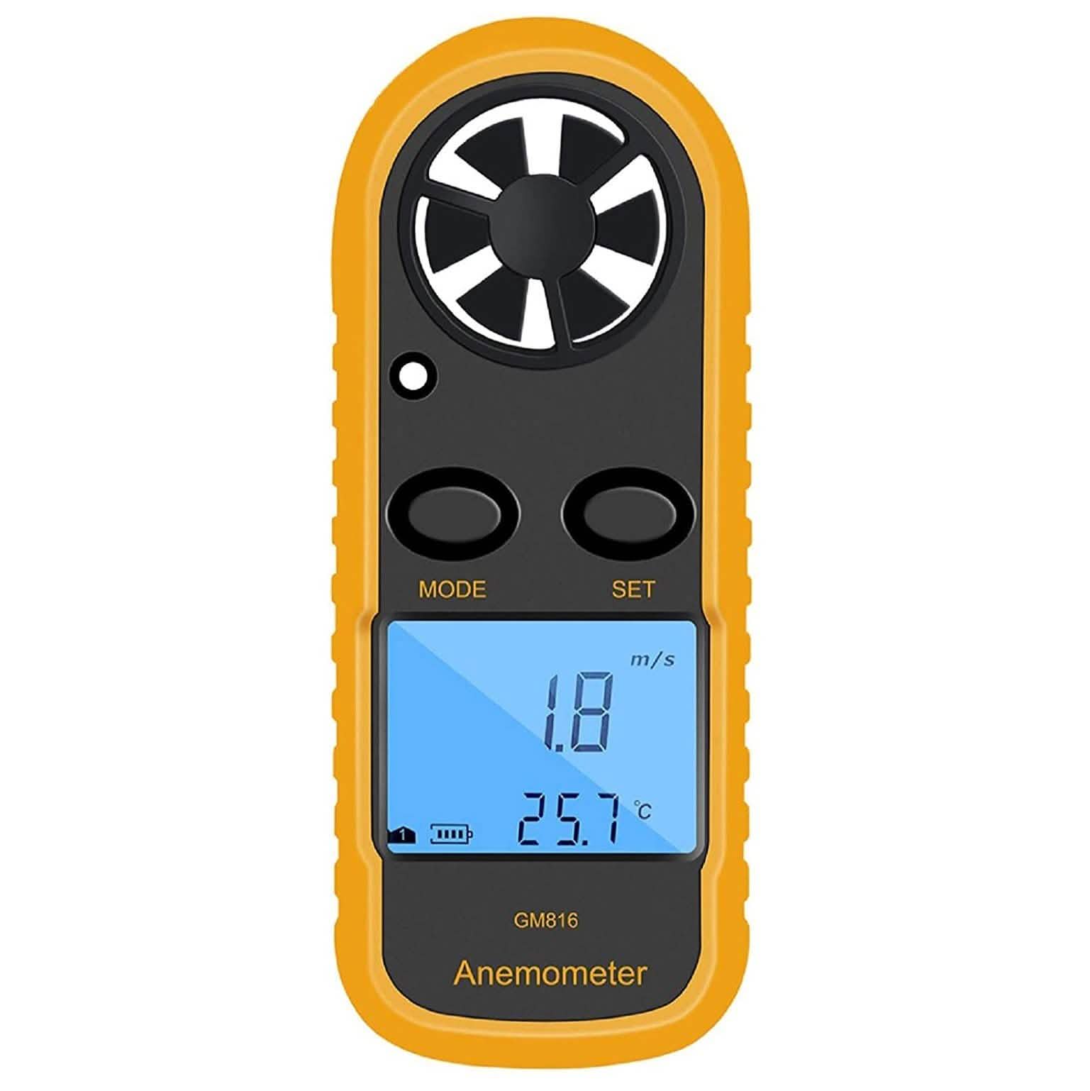 Qotone GM816 Digital Anemometer Wind-Speed Gauge Meter by DailySale