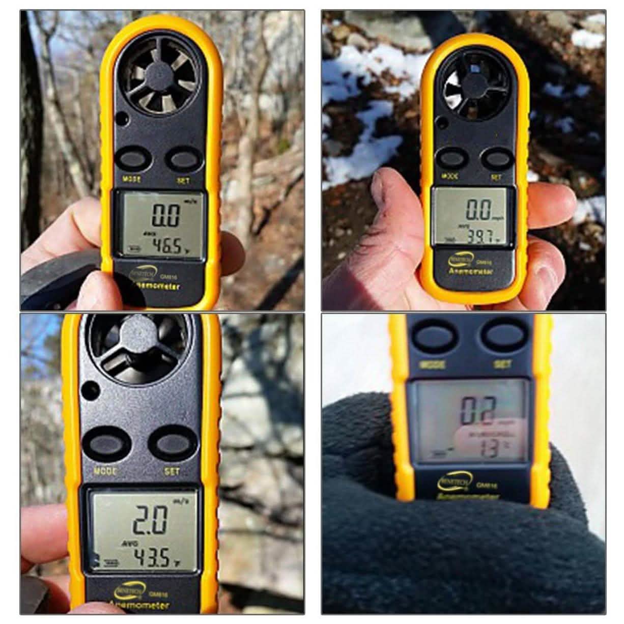 Qotone GM816 Digital Anemometer Wind-Speed Gauge Meter by DailySale