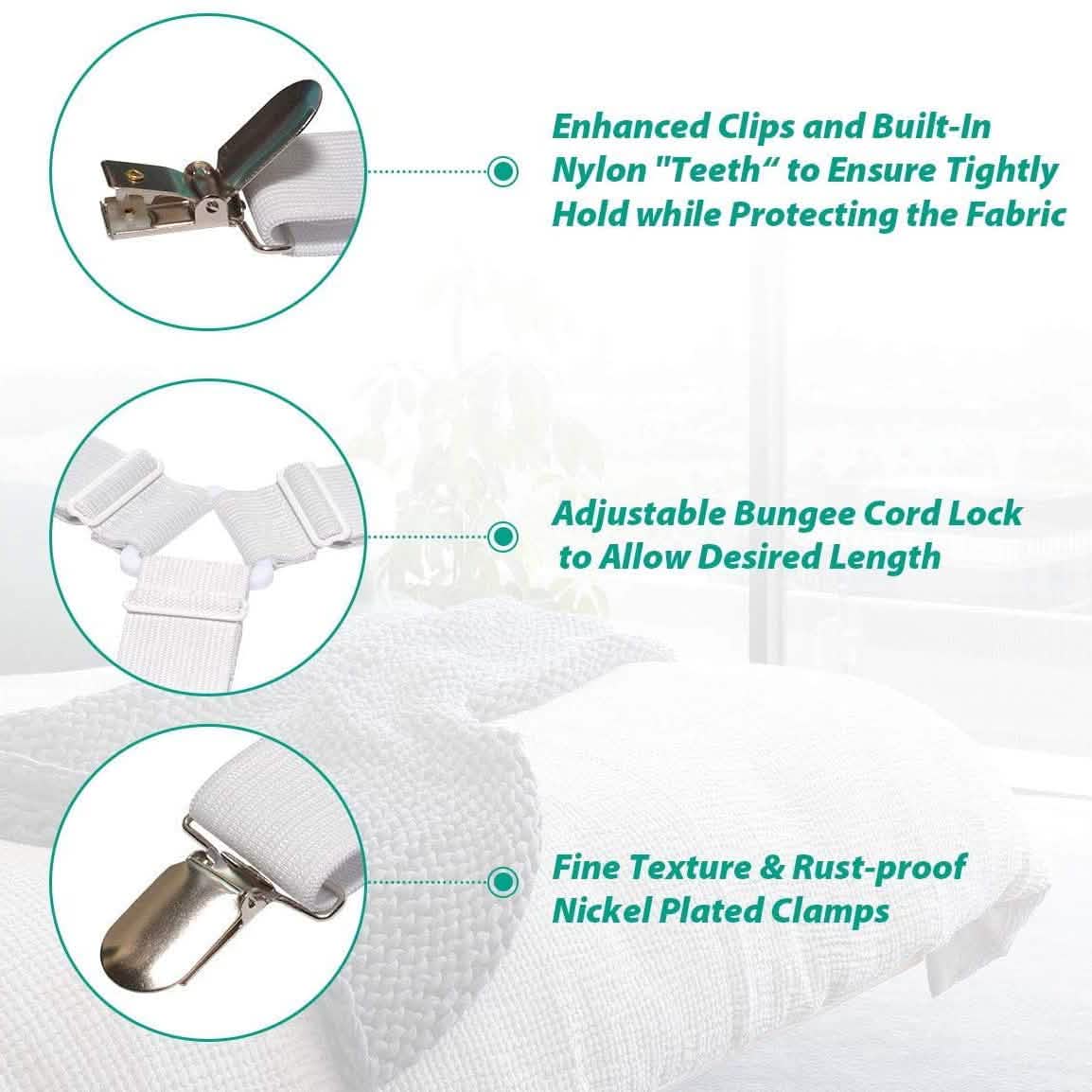 Raytour Non-Slip Bed Sheet Clip by DailySale