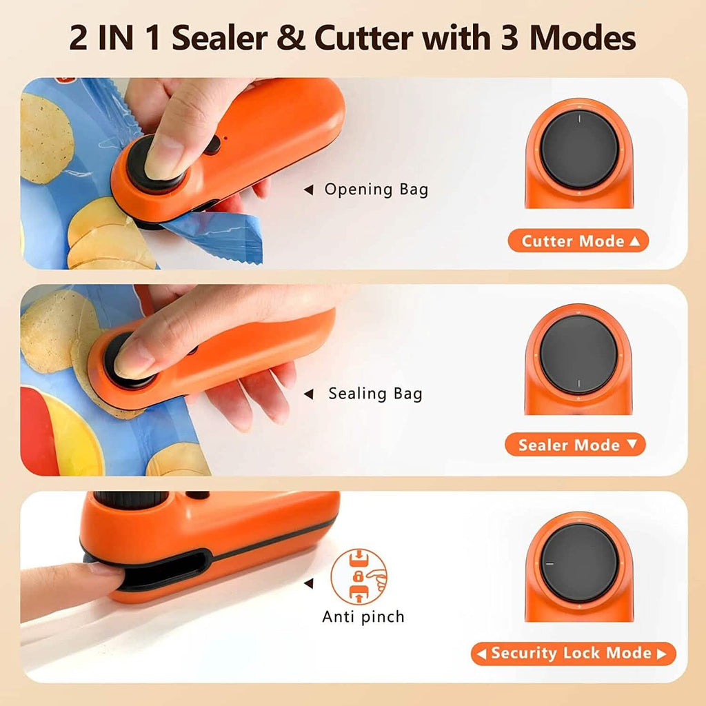 Rechargeable 2-in-1 Bag Mini Heat Sealer by DailySale