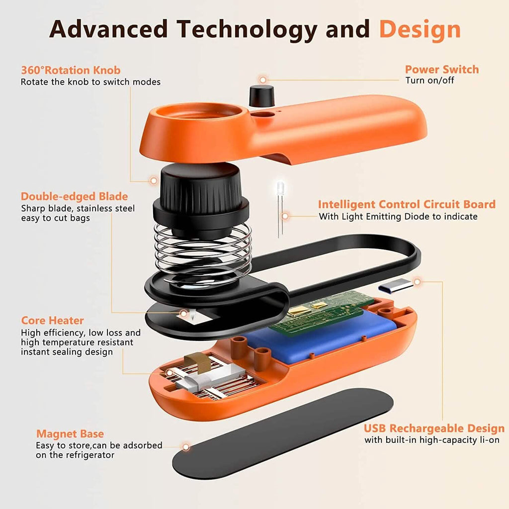 Rechargeable 2-in-1 Bag Mini Heat Sealer by DailySale