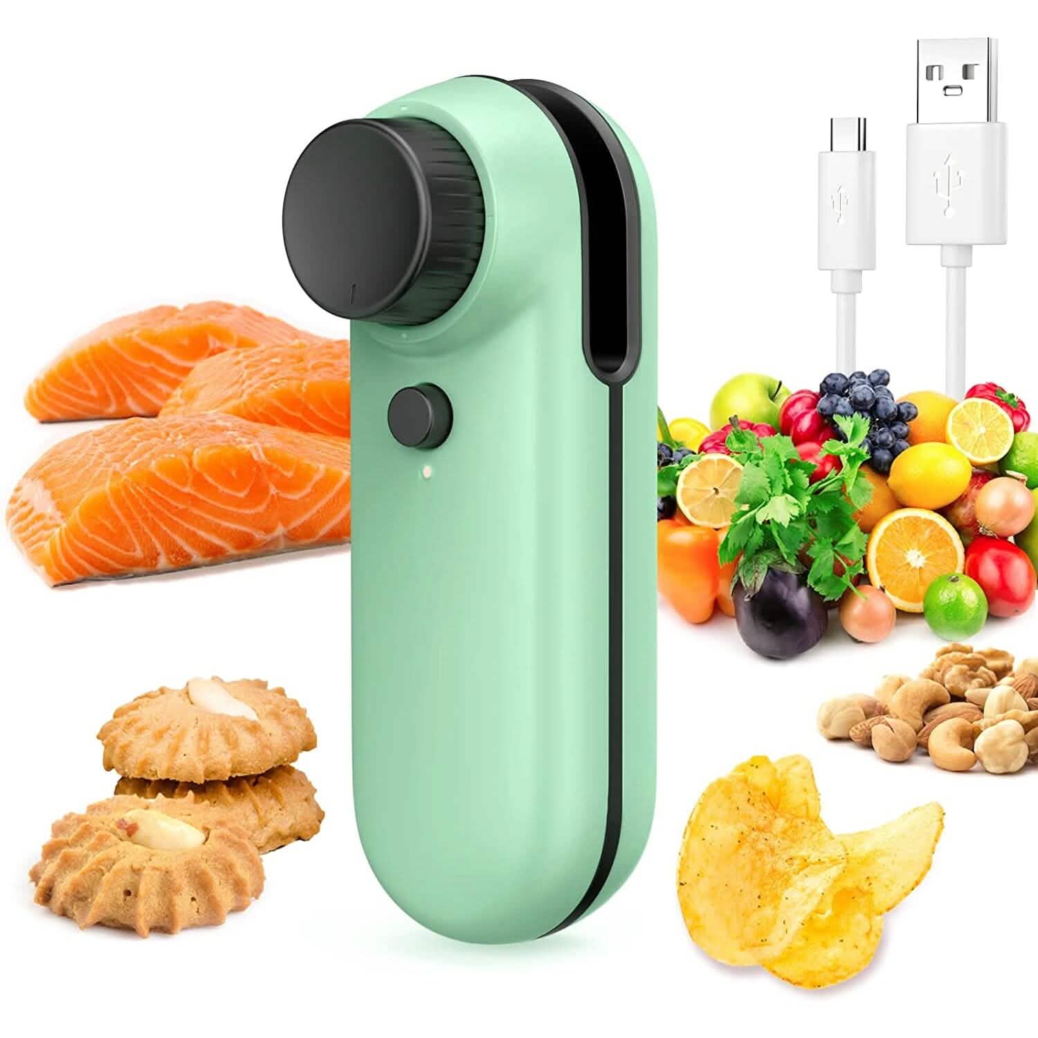 Rechargeable 2-in-1 Bag Mini Heat Sealer by DailySale