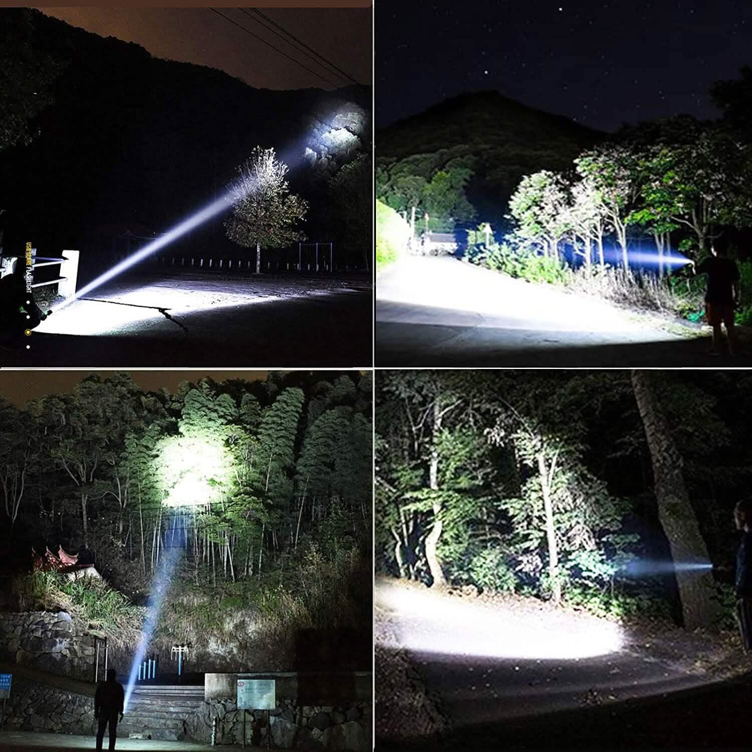 Rechargeable LED Flashlights 90000 Lumens by DailySale