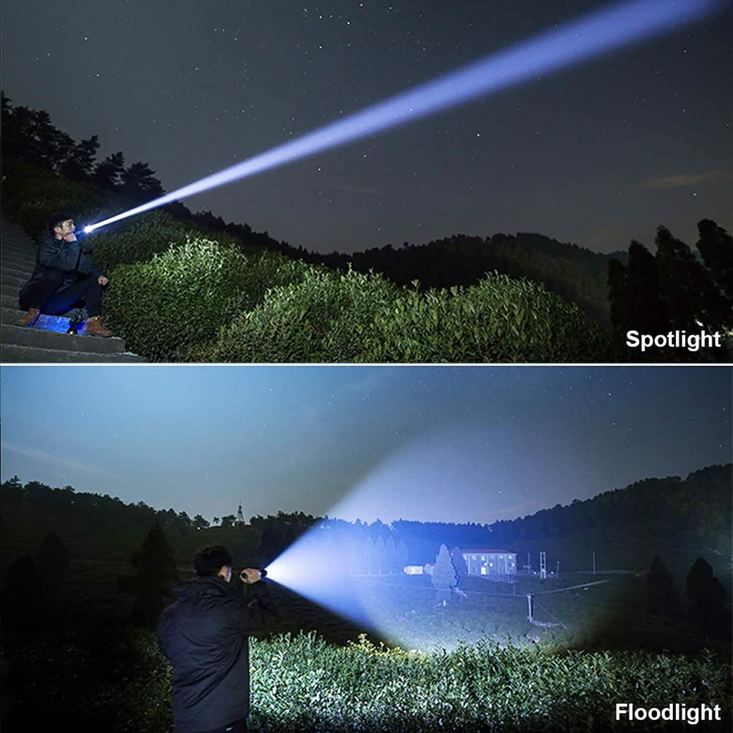 Rechargeable LED Flashlights 90000 Lumens by DailySale