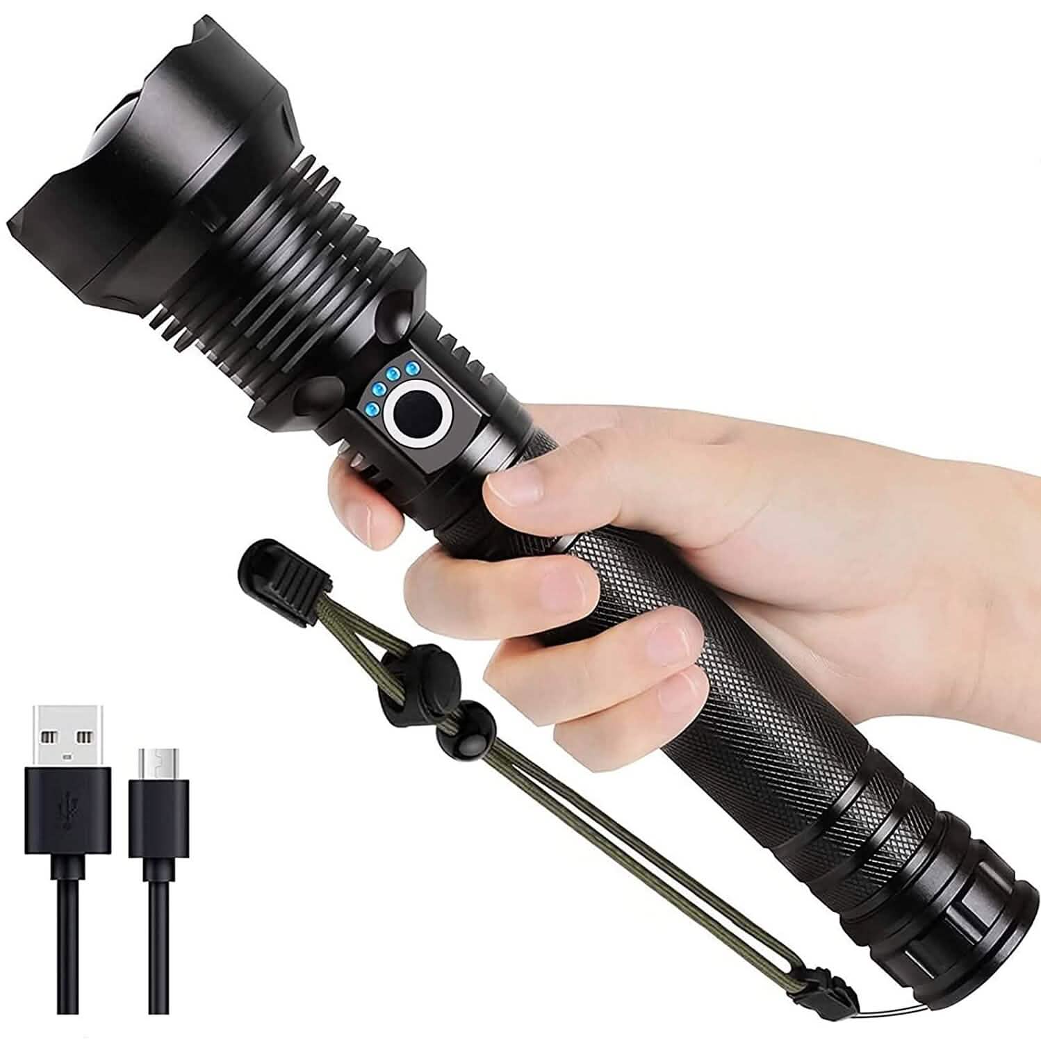 Rechargeable LED Flashlights 90000 Lumens by DailySale