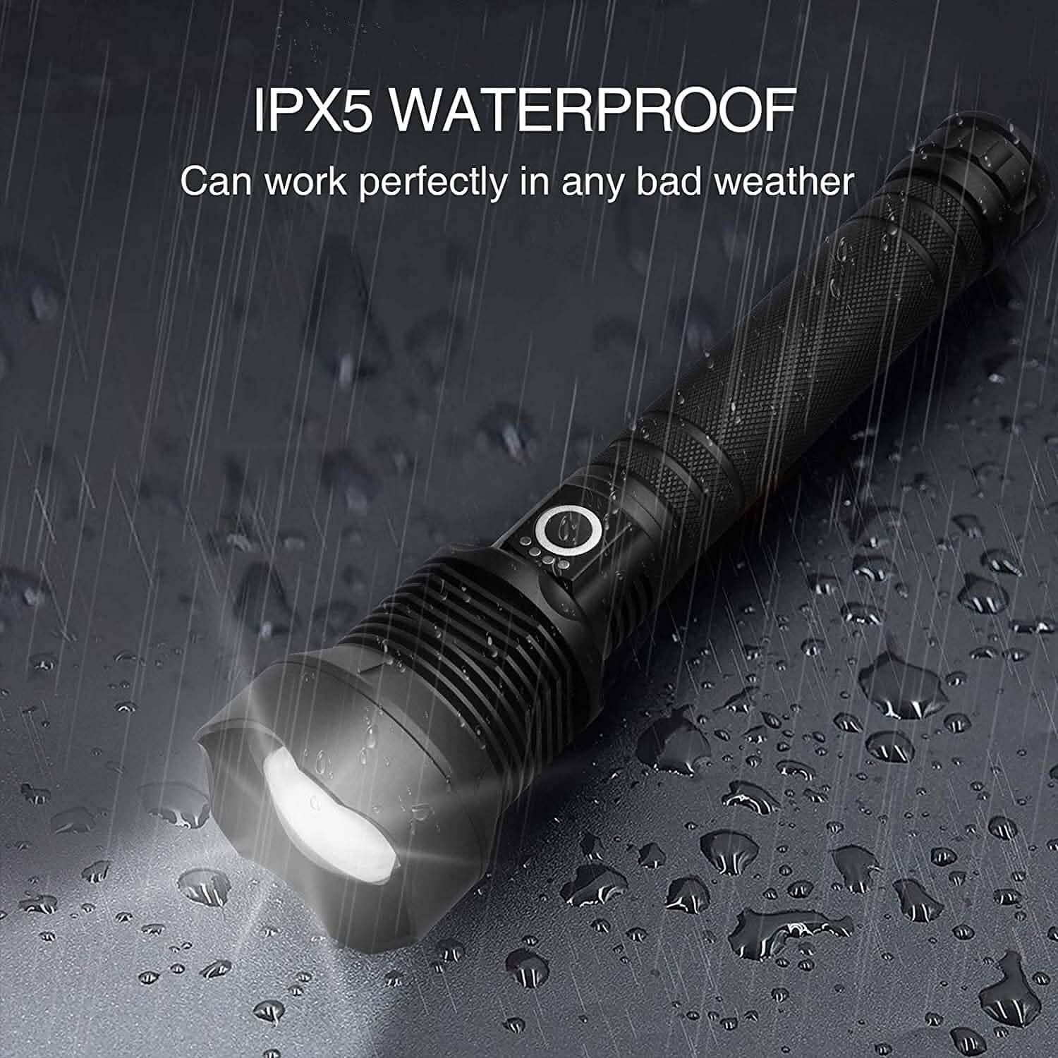 Rechargeable LED Flashlights 90000 Lumens by DailySale