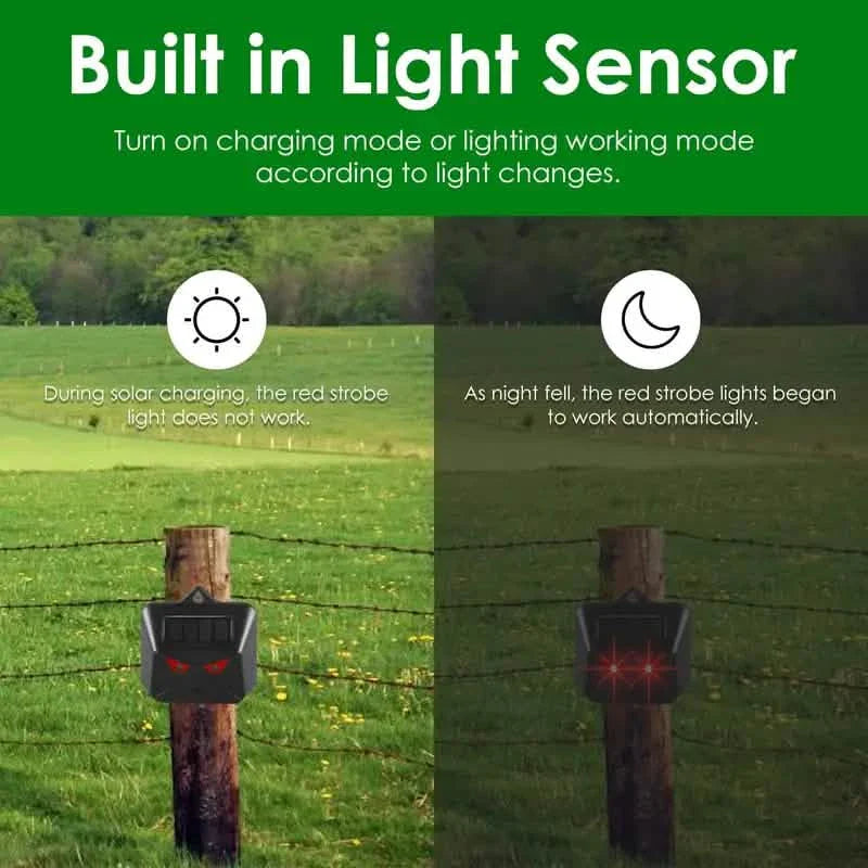 Red LED Light Waterproof Predator Repellent for Gardens by DailySale