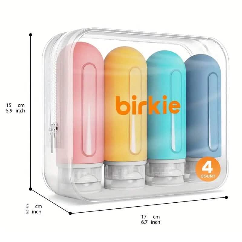 Refillable Silicone Travel Bottles for Toiletries by DailySale