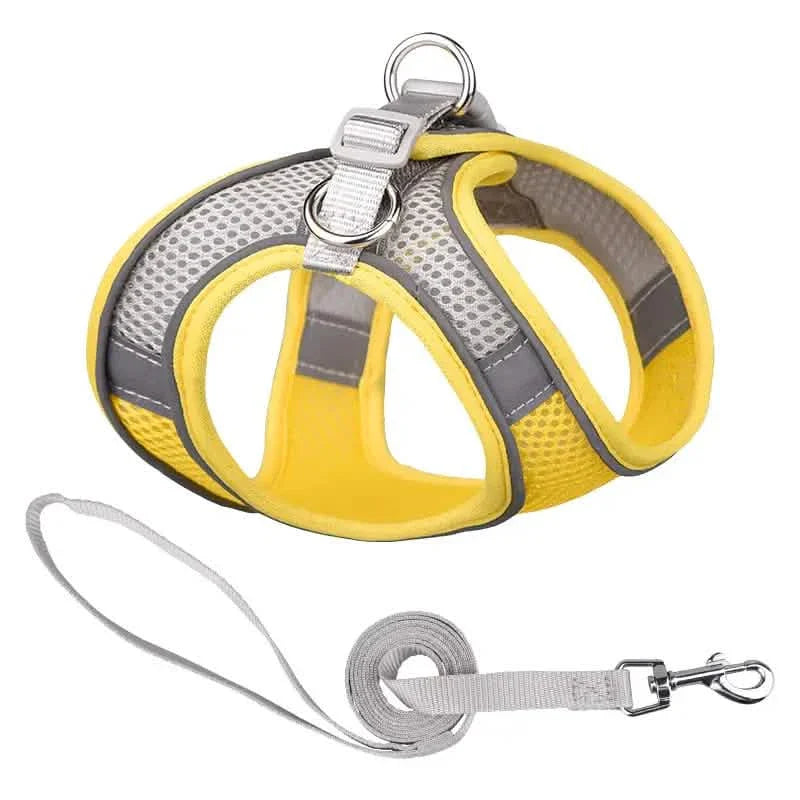 Reflective Dogs Harness with Leash Adjustable Harness Vest Breathable Collars by DailySale