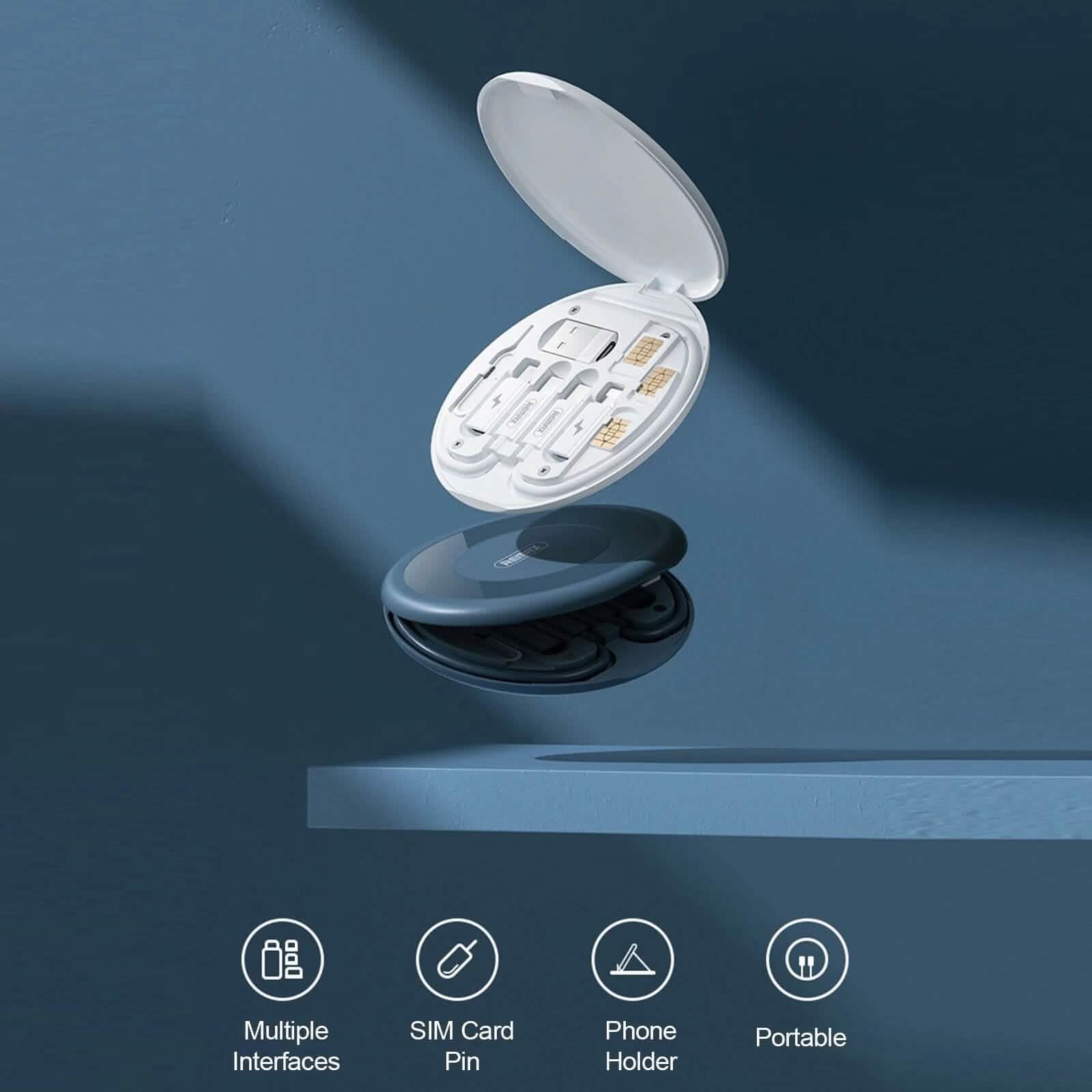 Remax Cable Adapter Storage Box Phone Holder by DailySale