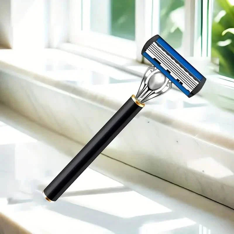 Replacement Razor Blades Safety Shaver Set with Anti-Slip Metal Handle with 1 Razor + 36 Blades by DailySale
