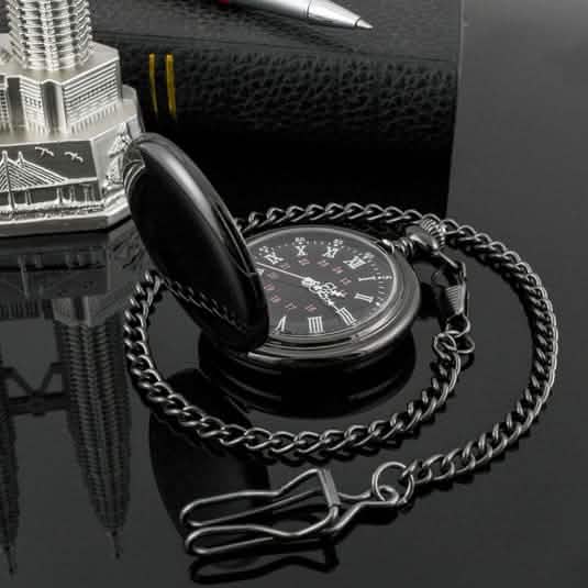 Retro Smooth Men Pocket Watch with Chain by DailySale