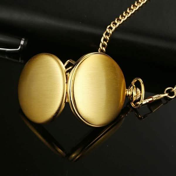 Retro Smooth Men Pocket Watch with Chain by DailySale