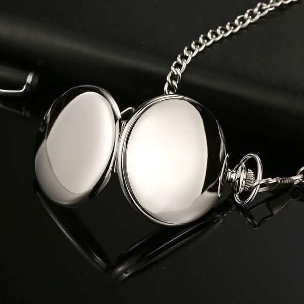 Retro Smooth Men Pocket Watch with Chain by DailySale