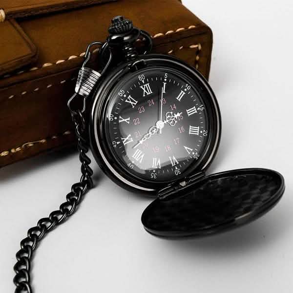 Retro Smooth Men Pocket Watch with Chain by DailySale