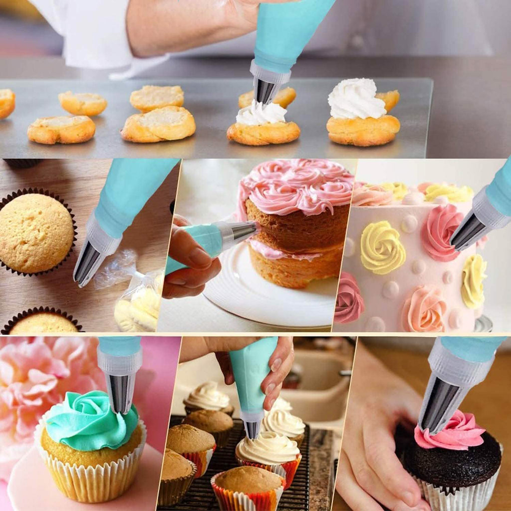 Reusable Cake Piping Bags and Tips Set by DailySale